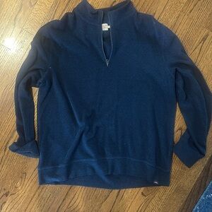 FAHERTY quarter zip navy XL